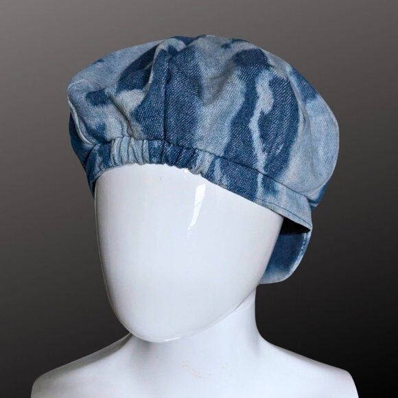 FREE SHIPPING!! One of a Kind Hand Reverse Dyed 8 Panel Newsboy Hat - Picture 3 of 5